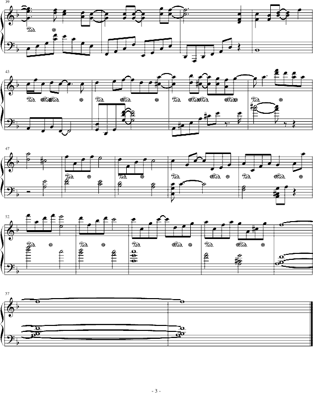 永恒的雪-寻找满月钢琴曲谱（图3）