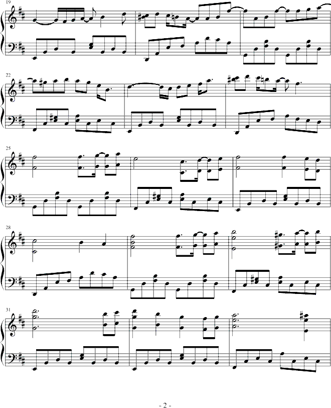 Air-Enishi缘钢琴曲谱（图2）