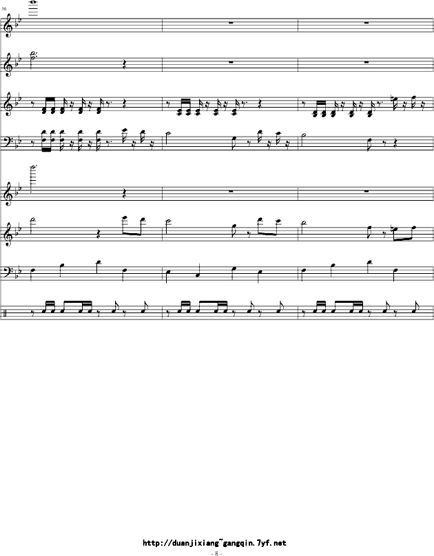 铁臂阿童木-总谱钢琴曲谱（图8）