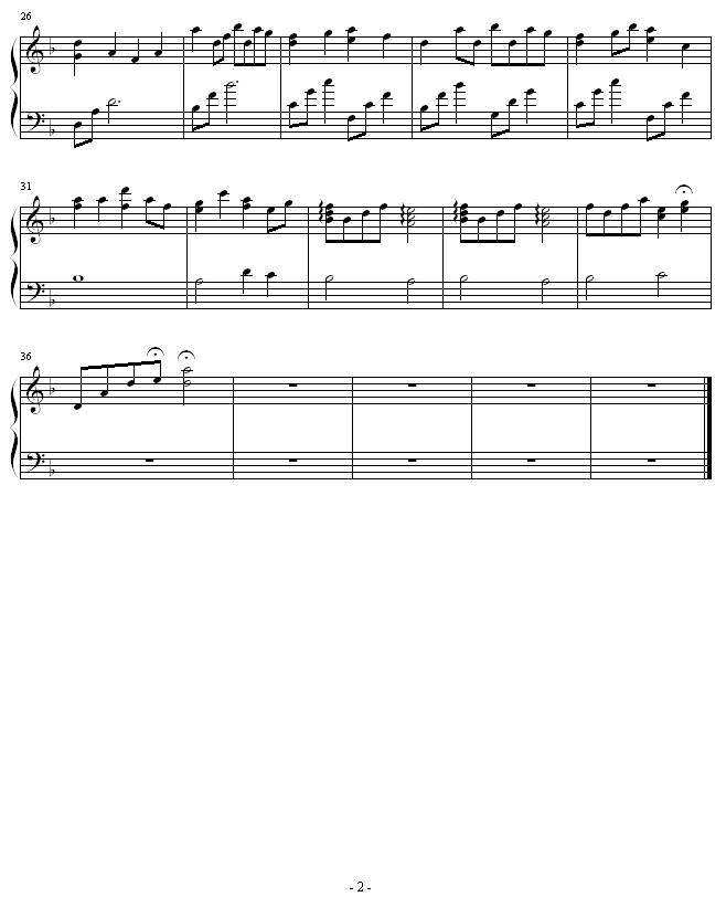 星が奏でるものがたり-(星星演奏的故事)钢琴曲谱（图2）