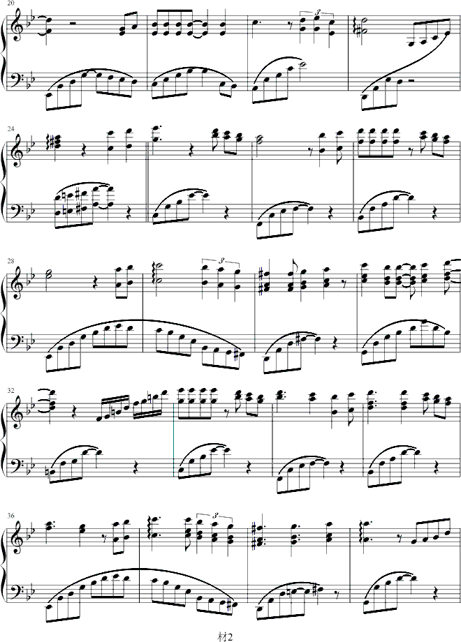 Winter Sonata-冬季戀歌钢琴曲谱（图2）