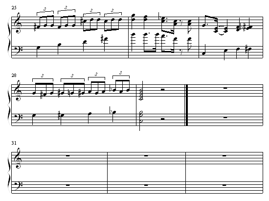 雪人兄弟钢琴曲谱（图3）