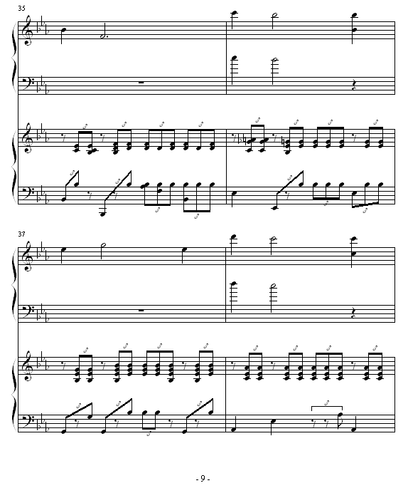 ココロの音钢琴曲谱（图9）