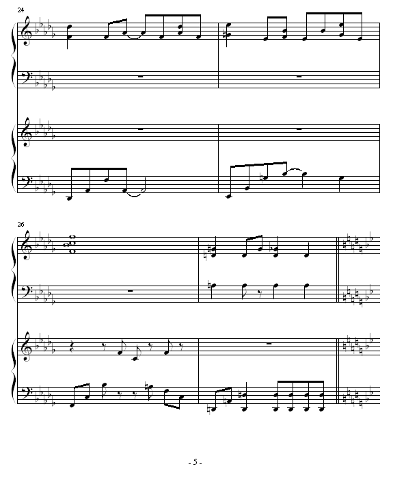 ignited钢琴曲谱（图5）