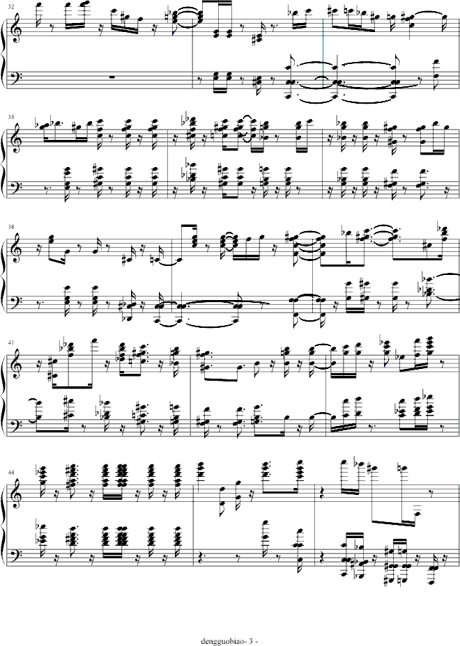Por Una Cabeza钢琴曲谱（图3）