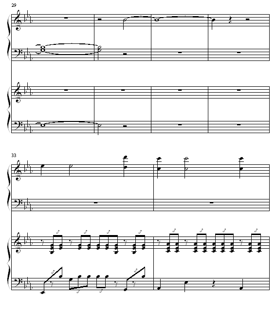 ココロの音钢琴曲谱（图8）