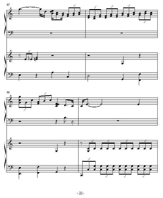 ココロの音钢琴曲谱（图22）