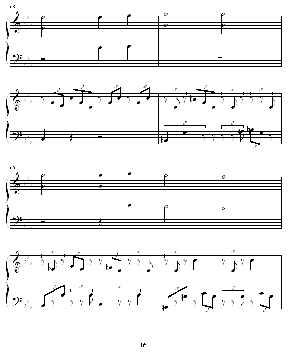 ココロの音钢琴曲谱（图16）