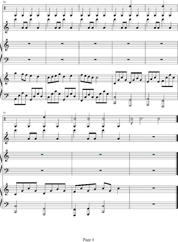 火影忍者钢琴曲谱（图4）