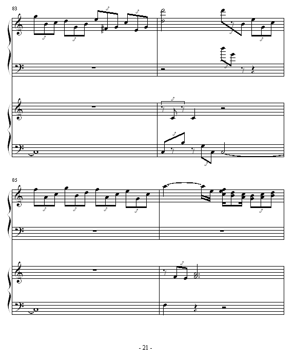 ココロの音钢琴曲谱（图21）