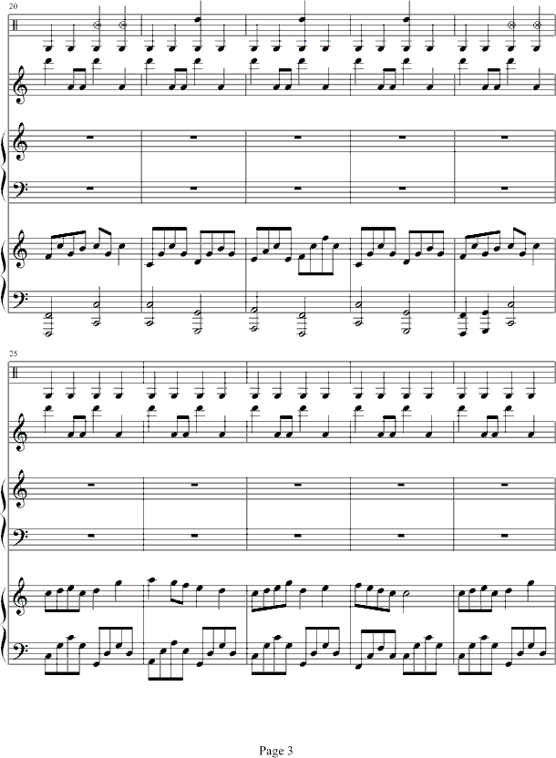 火影忍者钢琴曲谱（图3）