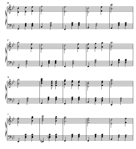 Edel Weiss-音乐之声钢琴曲谱（图3）