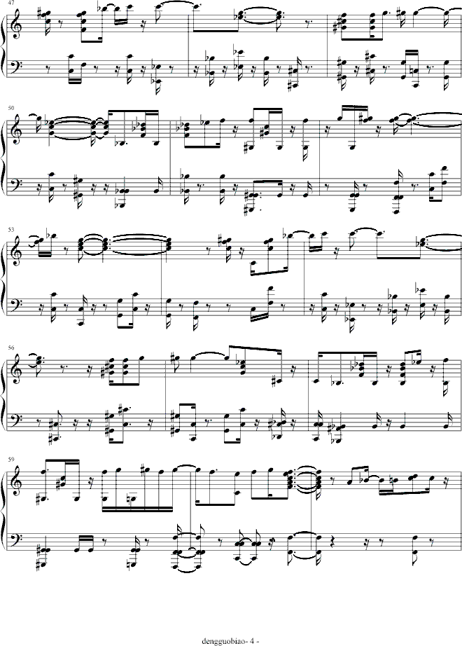 Por Una Cabeza钢琴曲谱（图4）