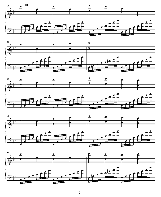 辛德勒的名单-何爱媛钢琴曲谱（图3）