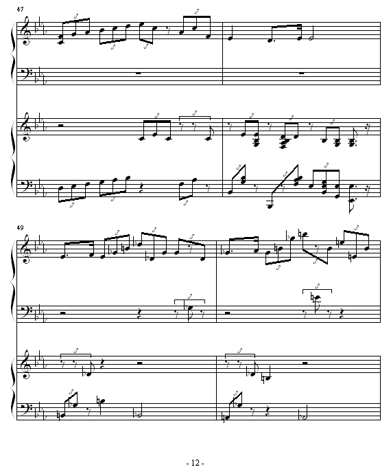 ココロの音钢琴曲谱（图12）