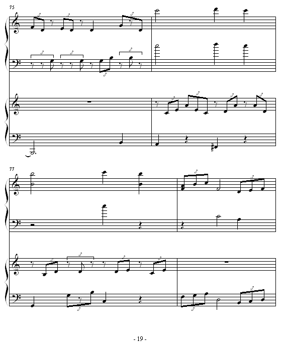 ココロの音钢琴曲谱（图19）