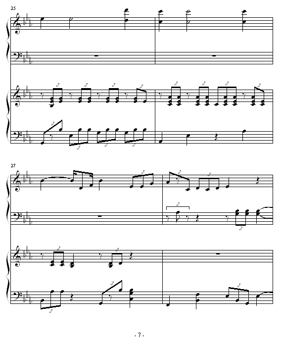 ココロの音钢琴曲谱（图7）