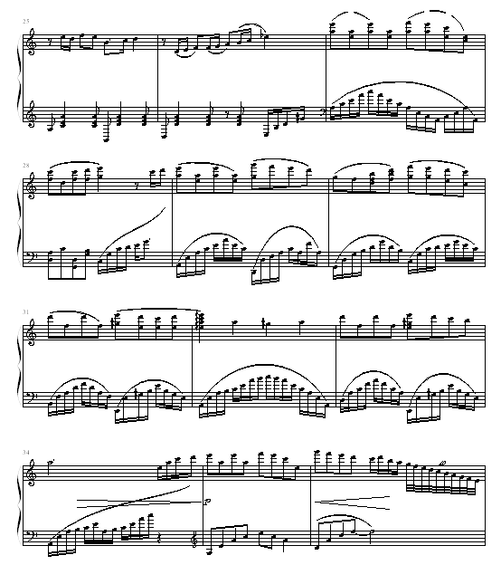 辛德勒名单钢琴曲谱（图3）