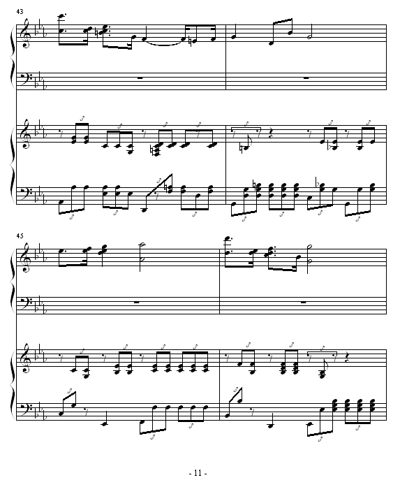ココロの音钢琴曲谱（图11）