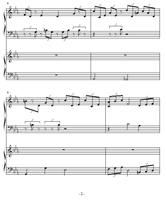 ココロの音钢琴曲谱（图2）