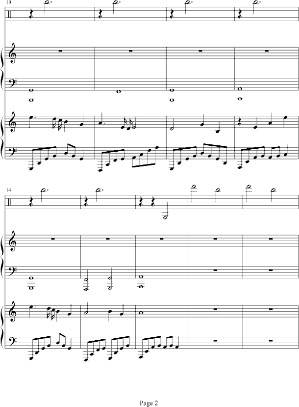 火影忍者插曲-凤鸣版钢琴曲谱（图2）