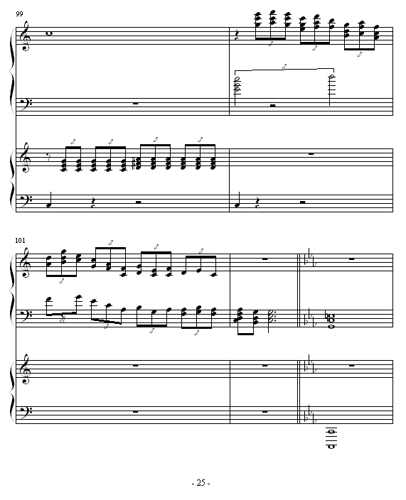 ココロの音钢琴曲谱（图25）