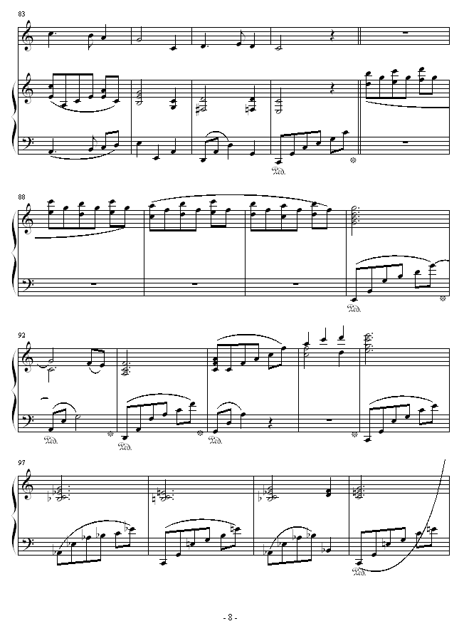 夜之歌-（总谱）钢琴曲谱（图8）
