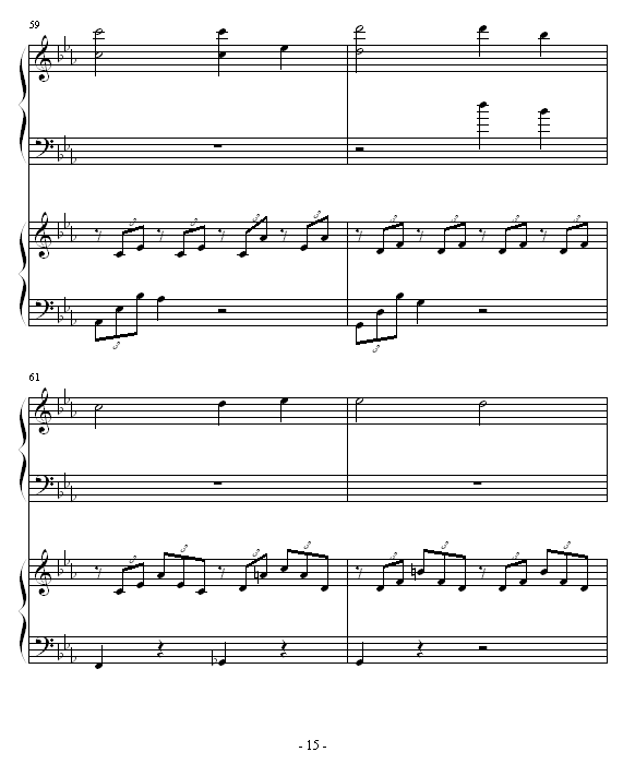 ココロの音钢琴曲谱（图15）