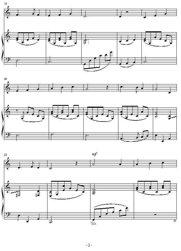 夜之歌-（总谱）钢琴曲谱（图2）
