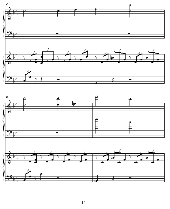 ココロの音钢琴曲谱（图14）