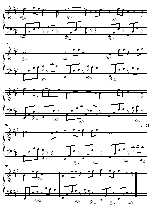 蝶恋钢琴曲谱（图2）