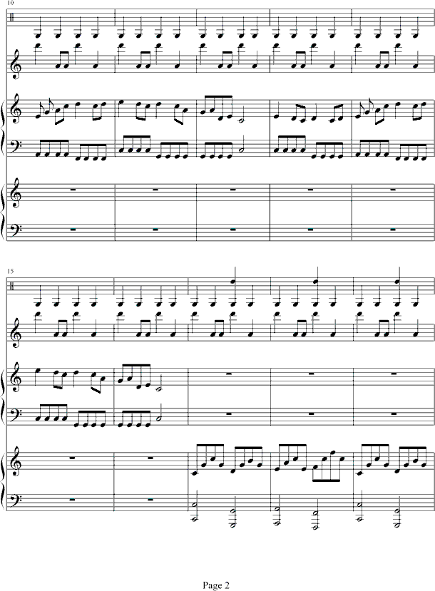 火影忍者钢琴曲谱（图2）