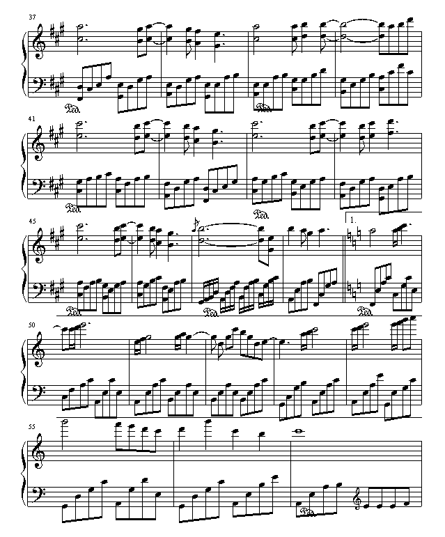 永恆的囬憶-仙剑插曲钢琴曲谱（图3）