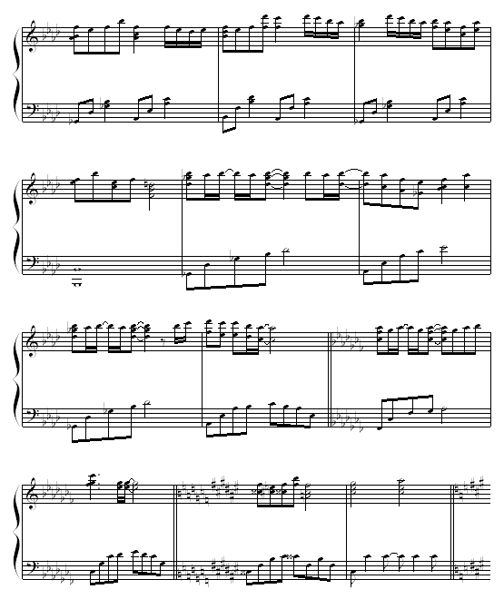 secret of my heart钢琴曲谱（图5）