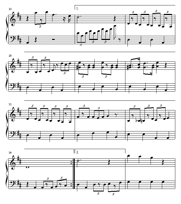 小叮当主题曲钢琴曲谱（图3）