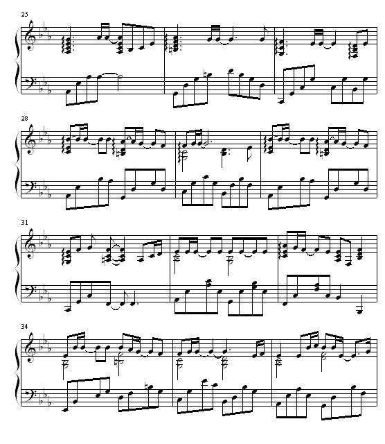 水之证钢琴曲谱（图3）