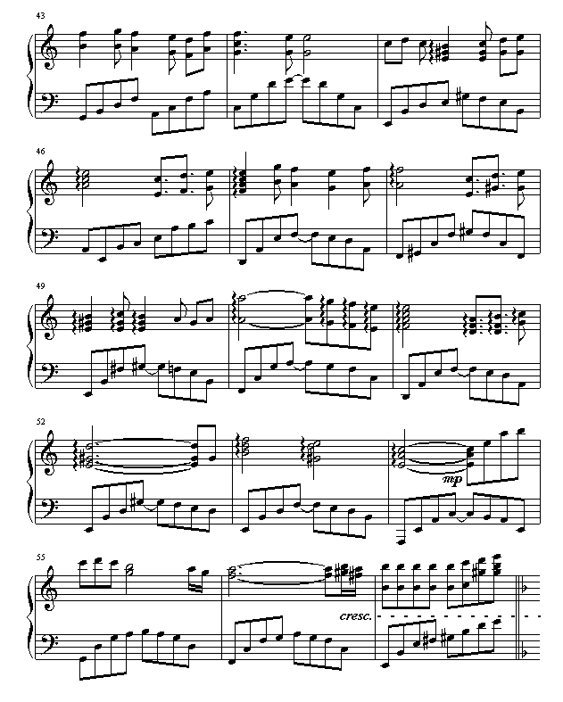 守侯-夕瑶℃雪版钢琴曲谱（图4）