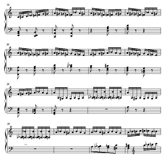 野蜂飞舞钢琴曲谱（图2）