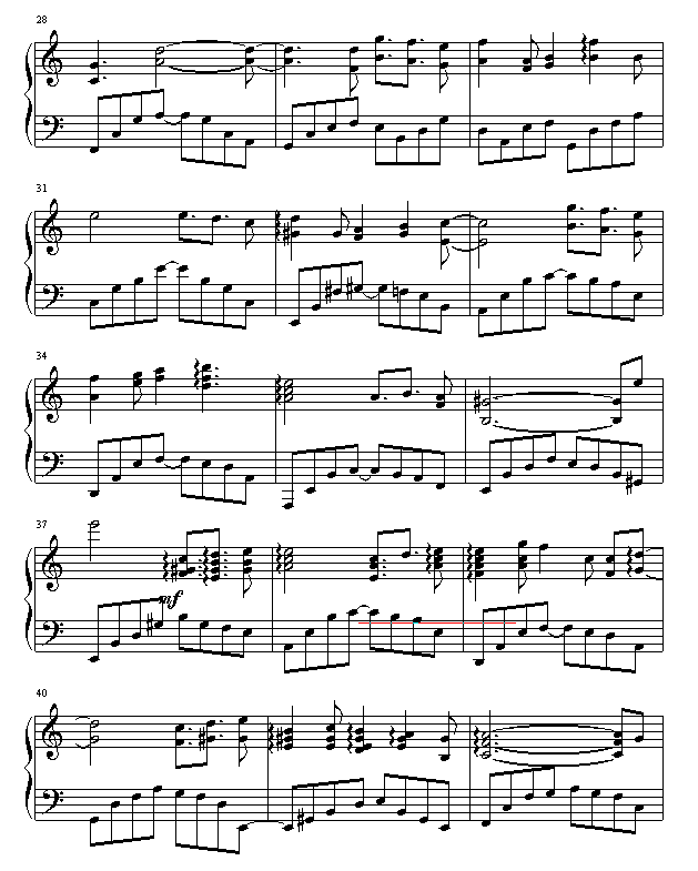 守侯-夕瑶℃雪版钢琴曲谱（图3）