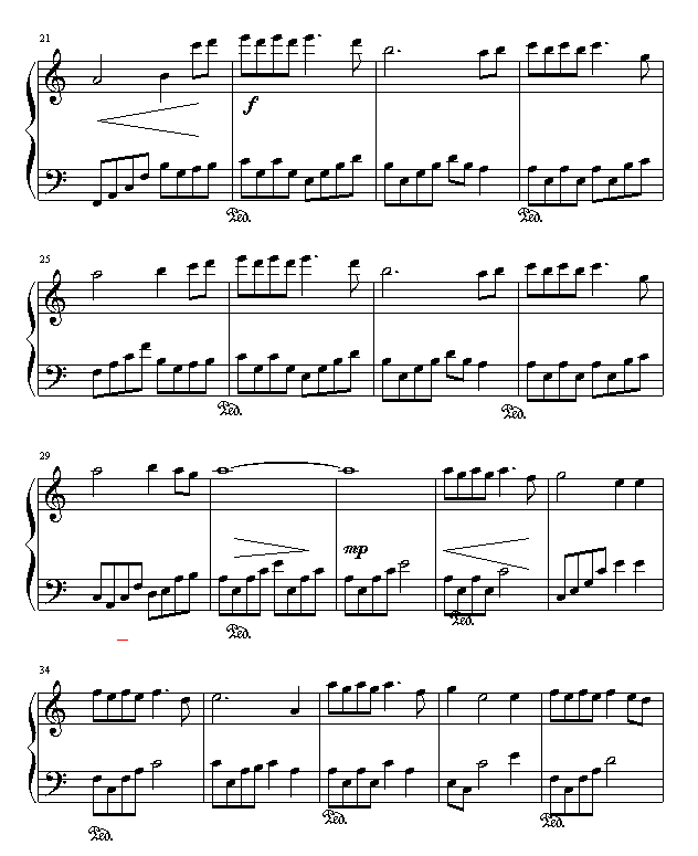 姜氏孤儿钢琴曲谱（图2）