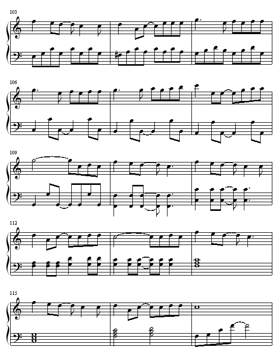 猫的报恩钢琴曲谱（图8）