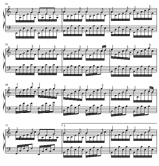 短歌钢琴曲谱（图2）