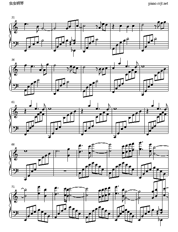 爱情白皮书-风钢琴曲谱（图3）