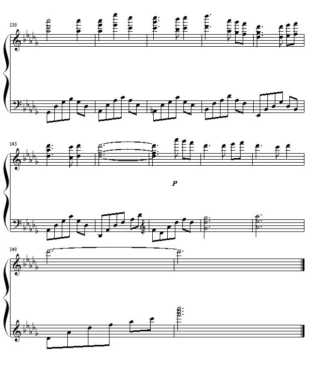 星空のワルツ钢琴曲谱（图6）