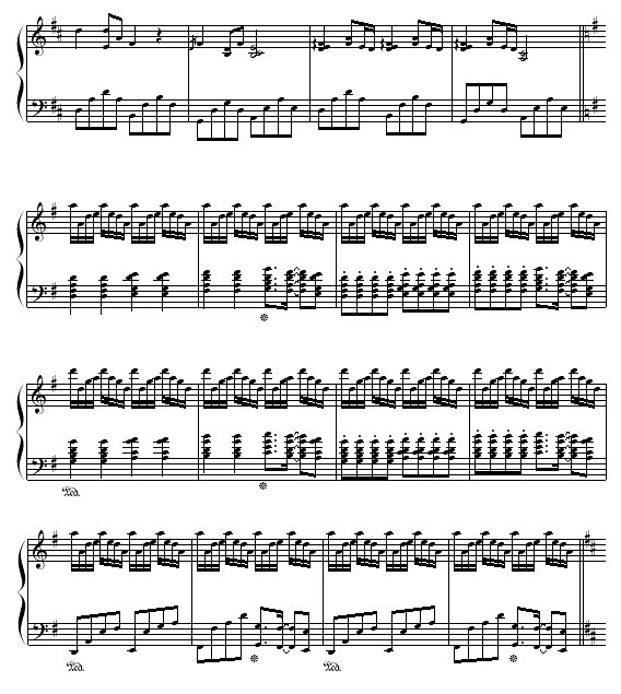 summer-菊次郎の夏天钢琴曲谱（图2）