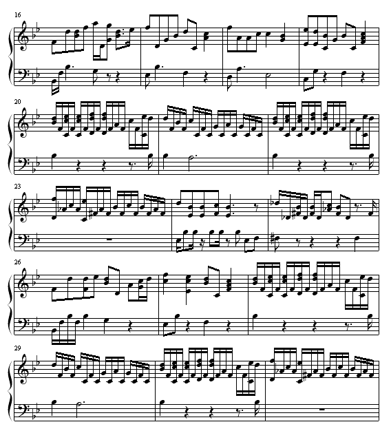 Ending钢琴曲谱（图2）
