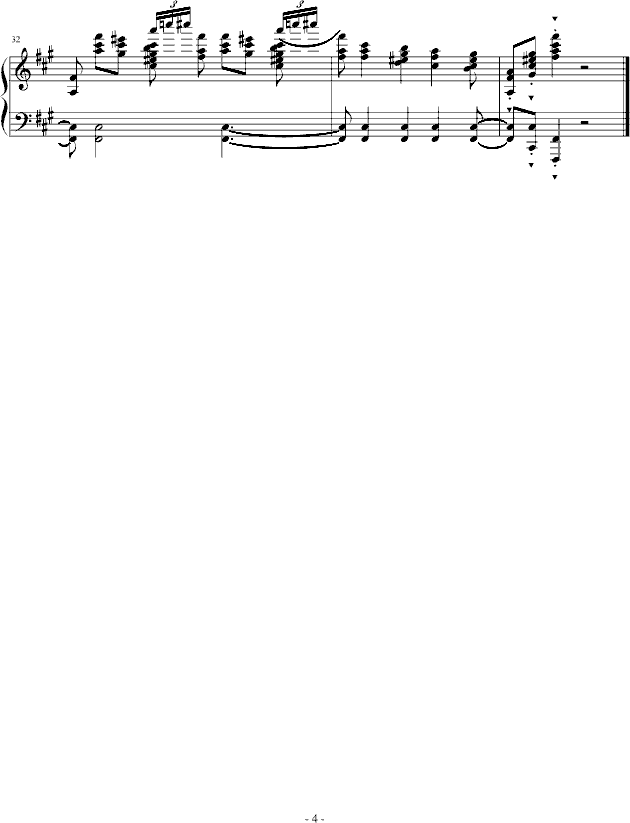 天鹅湖中的四小天鹅-改编钢琴曲谱（图4）