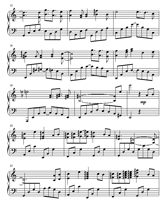 守候-游戏《新绝代双骄3》主题曲钢琴曲谱（图2）
