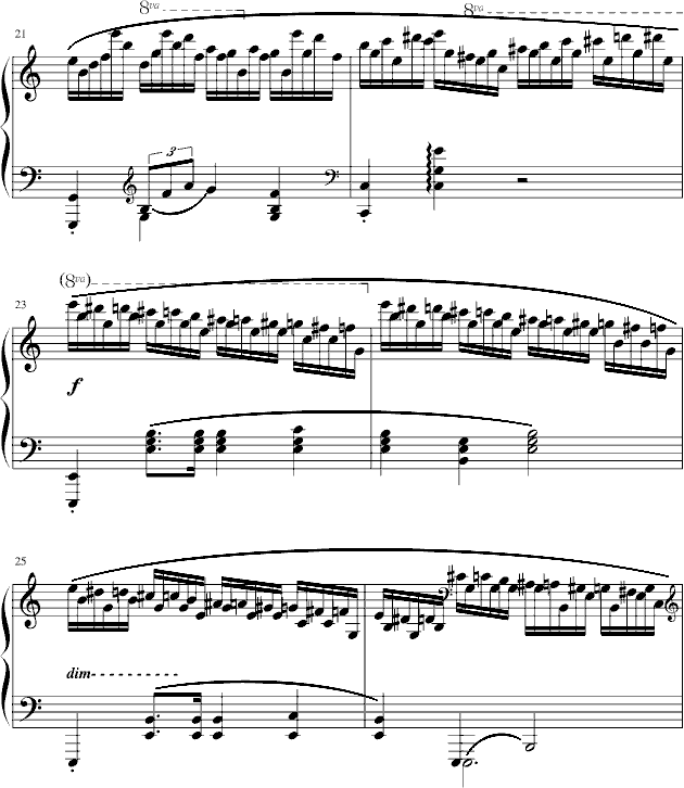练习曲Op.25 No.11钢琴曲谱（图4）