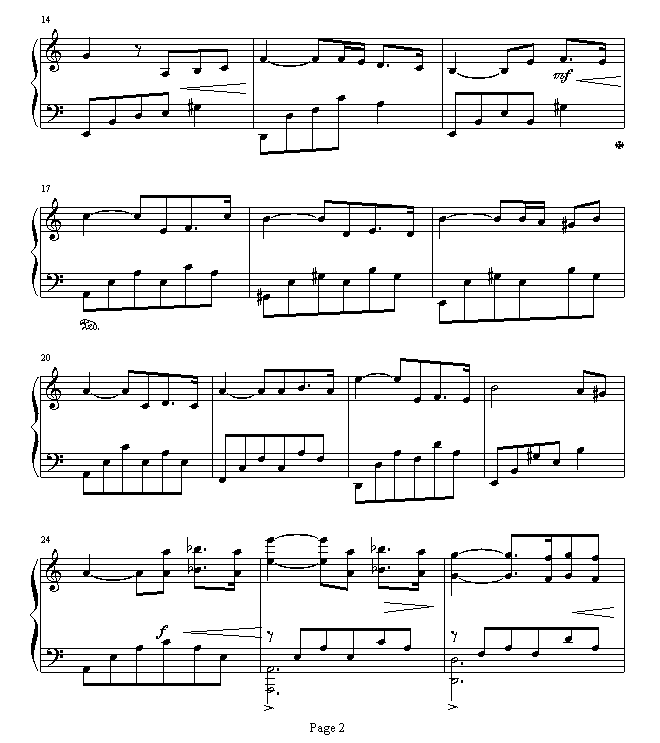 初春-神秘园钢琴曲谱（图2）